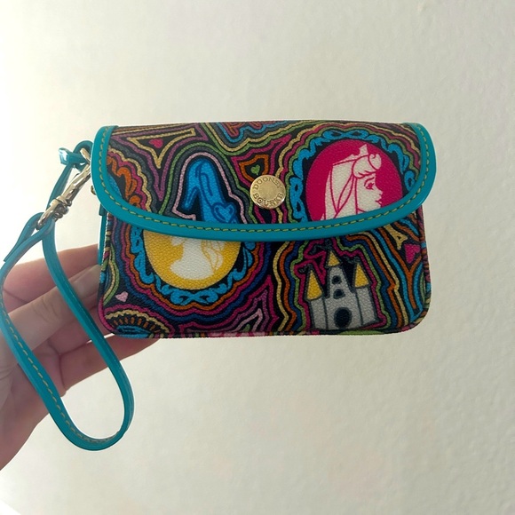 Dooney & Bourke x Disney Parks Pebbled Leather Princess Wristlet – Like New - Picture 1 of 13